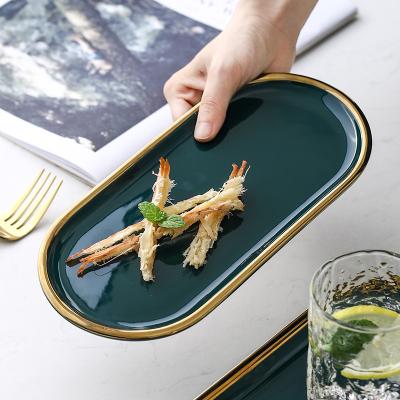 China Sustainable European Style Dining Plates Dessert Dish Ceramic Ceramic Dinner Plate Set Ceramic for sale