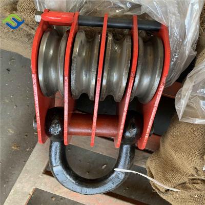 China Building Material Shops Lifting Open Pulley Crane Blocks Multi Pulley Wheel Rope Pulley Elevator Pulley Block for sale