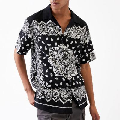 China High Quality Anti-Wrinkle All Over Short Sleeve Summer Style Casual Shirts Digital Print Shirts For Men for sale