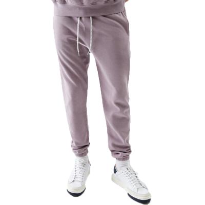 China Viable Purple Color Adjust Edge Drawstring Heavy Sweatpants for sale