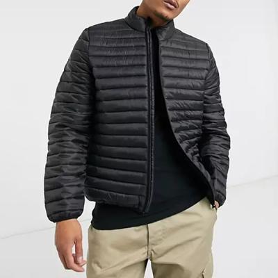 China 2021 Winter High Collar Striper Fleece Jacket Reversible Custom High Quality Men's Long Sleeves Jackets for sale