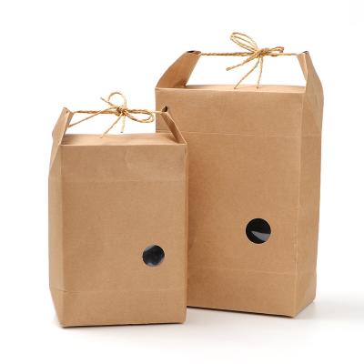 China Recycled Materials 2024 custom luxury printed small merchandise black brown paper bags for sale