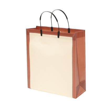 China Disposable eco laminated grocery shopping tote handled non woven bag for sale