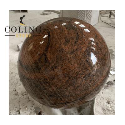 China DB07-2 Traditional Garden Decorative Multi Color Garden Ball Stone Sphere Fountain With Polished Surface for sale