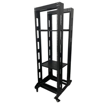 Chine 6U Heavy Duty 4 Post Open Frame Server Rack pour les systèmes de vidéosurveillance et l'organisation de réseaux extérieurs à vendre