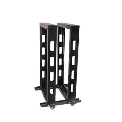 China Netwerk Open Frame Rack 42U Verstelbare rollen SPCC Open Rack met optionele service Te koop