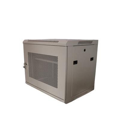 China Large Stock Double Section Wall Mount 19inch 9U Server Rack Network Cabinet for Server Room for sale