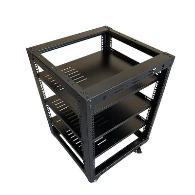 China 12u Server Rack Double Rivet Shelving 19'' Rack mount Rack with SPCC Cold Rolled Steel for sale