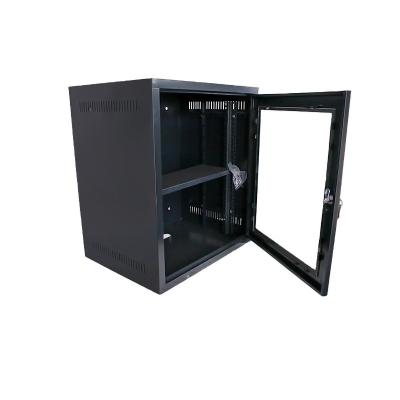 China Server Room 19 Inch Waterproof Network Cabinet Customizable 9U Wall Mount Network Rack for sale