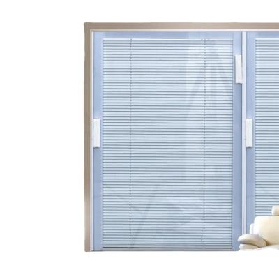 China Modern Minetal Glass Panel Blinds Window Integral Blinds Vertical Shades Between Glass Blinds for sale