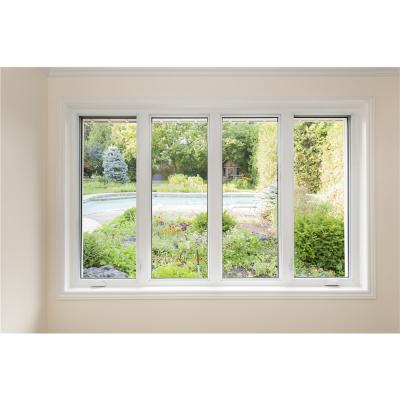 China Modern Minetal Upvc Double Glazed Windows Blind Curtain Window Insulated System Glazing Horizontal Sliding Window for sale