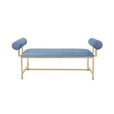 China Modern Bedroom Furniture Elegant Benches Velvet Upholstered Ottoman Bench Modern Bedroom Bench for sale