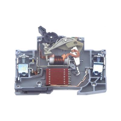 China Wenzhou china factory C45 4.5ka air circuit breaker mcb SKD spare parts short circuit and overload protection for sale