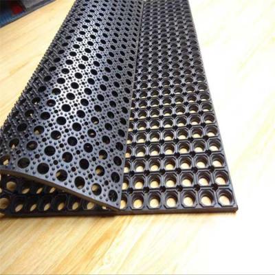 China Industrial Non-slip Rubber Hole Drainage Hole Workshop Floor Kitchen Kitchen Hotel Floor Mats Non-Slip Mats for sale