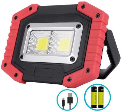 China 30W 1500LM 5000K Rechargeable Battery Operated Warehouse Portable Outdoor LED Work Light for sale