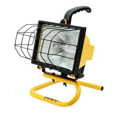 China Warehouse Classic 500 Watt Halogen Portable Flood Light For Job Site for sale