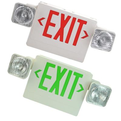 China Wholesale AC 120/277V Emergency Lighting System LED Emergency Light Factory Sign Red or Letter Exit Building Green for sale