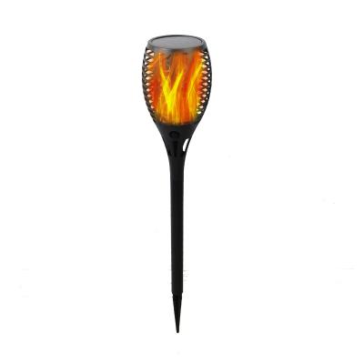 China 15LM Garden PC Body Garden Socket Flood Lamps Solar Charge LED Flame Ground Lights for sale