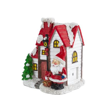 China Decorate Good Quality Household Festival Room Decorate Craft Santa Claus Series Resin Craft for sale