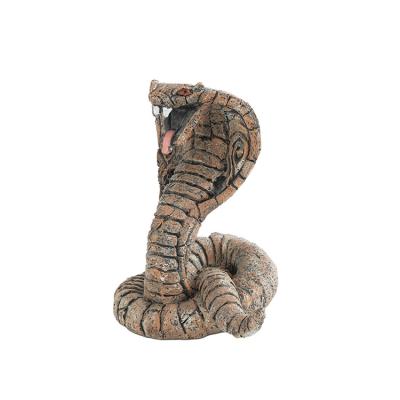 China Decorate Favorable Price Animals Sculpture Decoration Craft Halloween Outdoor Snake Sculpture Resin Craft for sale