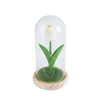 China Decorate Favorable Price Flower Series Design Acrylic Crafts Accept Customized Logo Tabletop Decorate Plastic Crafts for sale