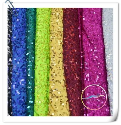 China Kids sparkly dancewear fabric sequin stretch embroidery glitter fabric for dress making party events costume fabrics for sale