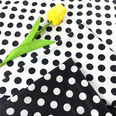 China 2022 New High Stretch Spandex Polyester Spandex Knit Printing Fabrics For Costume Party Dress Dance Wear Black White Fabrics for sale