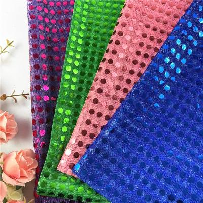 China 2022 New Shiny Hologram Shimmer Metallic Mesh Polyester Party Decoration Dance Wear Fabrics Costume Fabrics for sale