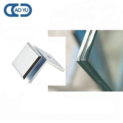 China Modern Bathroom Use Glass Partition Brace 90 Degree Single Straight 304 Stainless Steel Shower Door High Quality Clamp For Glass Door for sale