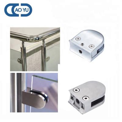 China Best Quality Modern Glass Clamp Casting Stainless Steel Bracket 304 Clamp Balcony Balustrade Stair Glass Clamp for sale