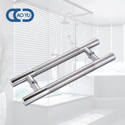 China Hot Sales Modern Stainless Steel Glass Door Long Bathroom Glass Door Handle For Bathroom Glass Door for sale