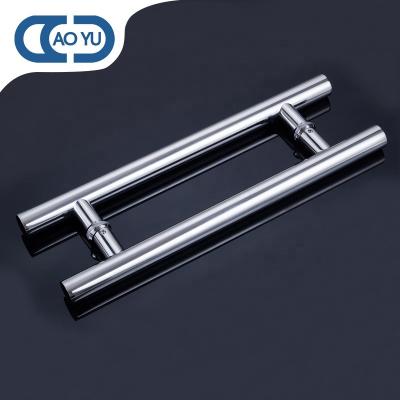 China Modern Commercial Shower Glass Door Handle Stainless Steel Modern Fixed Pull Glass Handle Shower Handle for sale