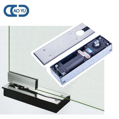 China Switching for 500000 times heavy duty frameless glass hidden floor cylinder door closer hydraulic floor spring double for sale