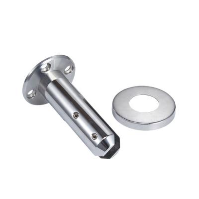 China Best Quality Modern Stainless Steel Flange Brooch Glass Pool Fence Glass Brooch for sale