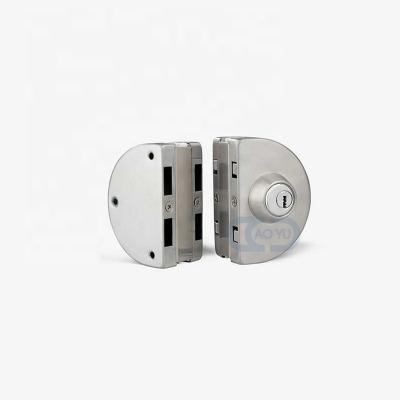 China Bathroom/Toilet High Security Lock Frameless Bathroom Glass Door Locks And Knob 304 Stainless Steel for sale