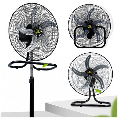 China Hotel Rack Industrial Fan Electric Fan 18 Inch 3 In 1 Floor Pedestal Luxury Nordic Swinging Fan for sale