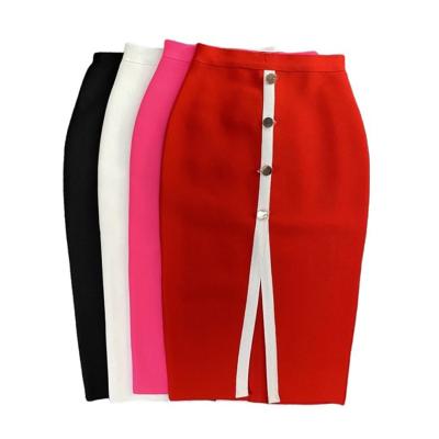 China Fashionable sexy female dresses half body anti-static multi-color high stretch bandage one hundred waist short skirt one stage skirt temperament for sale