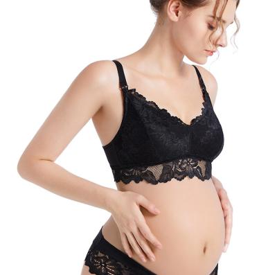 China 2021 Hot Selling QUICK DRY Soft Plus Size Lace Up Maternity Feeding And Nursing Bra For Women for sale