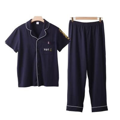 China Wholesale high quality order QUICK DRY accept men's stylish cotton sets pajamas for sale