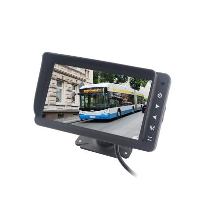 China Touch Button DC24V Tank Truck Monitor 7 Inch Resolution Screen AHD Height Rearview Monitor With Touch Buttons for sale