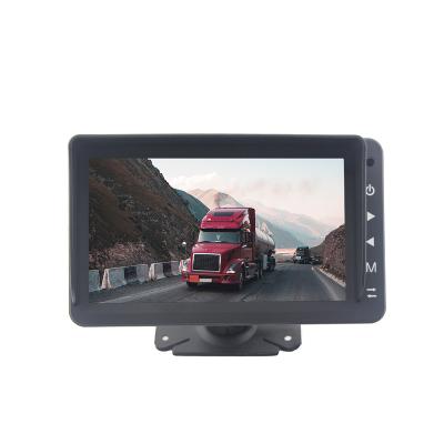 China AHD Rear View Monitor 3 Channels HD Video Input DC12V 24V Truck Bus Camera System Touch Button Parking Line 7