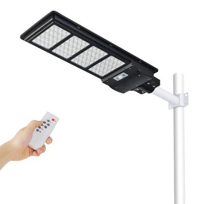 China Unborn 8000-8500K Solar Street Lights High Brightness 8000LM Outdoor Waterproof Dusk LED Lamp With Motion Sensor Remote Control For Garden for sale