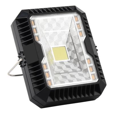 China Outdoor LED Light Outdoor Solar Emergency Tent Spotlight IP55 USB 3 Mode Solar Camping Flashlight Charging Portable Spotlight for sale