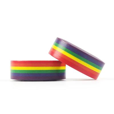 China ANTISTATIC Japanese Horizontal Rainbow DIY Washi Tape 1.5cm*10m for sale