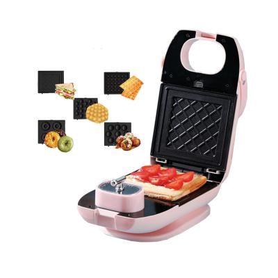 China Commercial 5-in-1 Sandwich Waffle Donut Detachable Non-Stick Liner Maker for sale