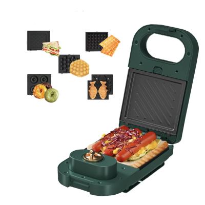 China Commercial 5-in-1 Compact and Portable Fantai Sandwich Maker with Detachable Non-Stick Plates for sale