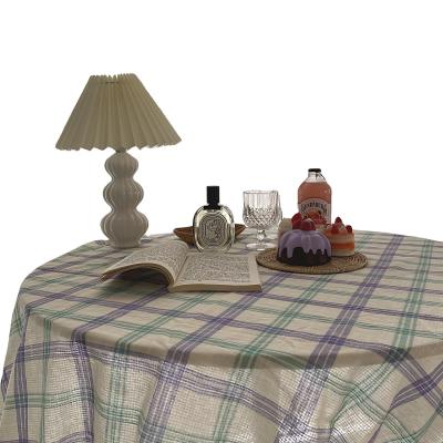 China Oilproof Ins Mantles Bedroom Study Home Table Covers Lattice Office Coffee Table Cloth Cotton Linens Table Clothes for sale