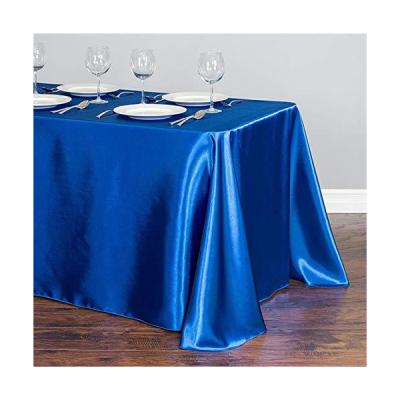 China Home Clothing Silk Wedding Decoration Table Cover Table Cover Round Satin Table Cloth For Banquet Wedding Party for sale