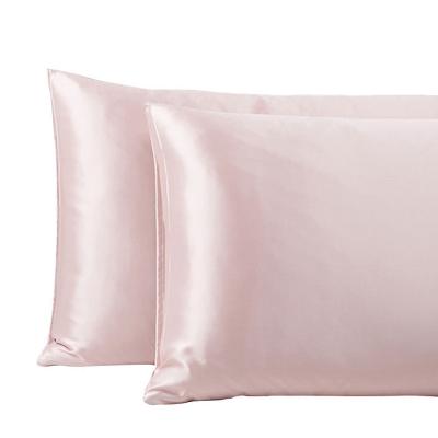 China Anti-bacteria 20x26 Inch Envelope Closure Satin Pillow Covers Silk Satin Pillowcase Pillow Cases For Hair And Skin for sale