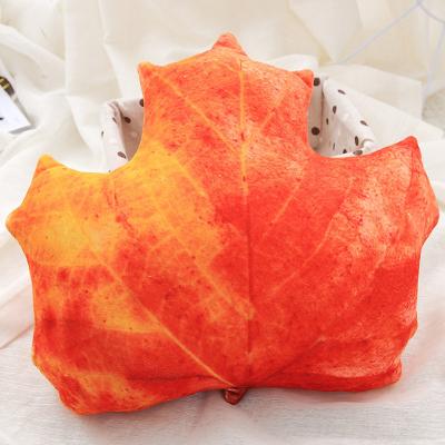 China Sofa Cushion Flower Maple Leaf Shape Decorative Pillow Motif Car Sleeping Living Room Unique Suitable Anti-static for sale